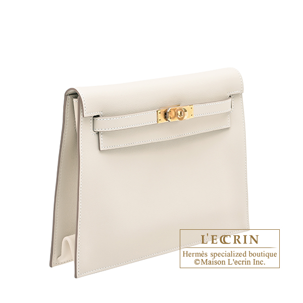 Hermes Kelly Dance Craie Swift leather Gold hardware