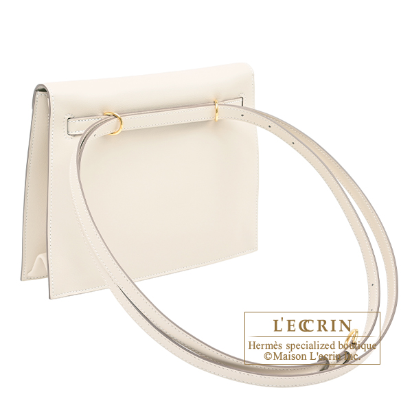 Hermes Kelly Dance Craie Swift leather Gold hardware