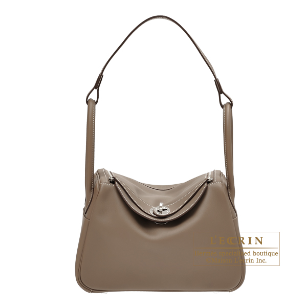 Hermes　Lindy bag 26　Etoupe grey　Swift leather　Silver hardware