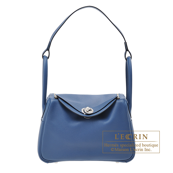 Hermes　Lindy bag 26　Blue agate　Evercolor leather　Silver hardware