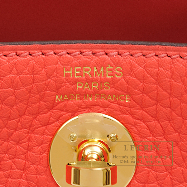 Hermes Mini Lindy Bag In Vert Amande Clemence Leather 