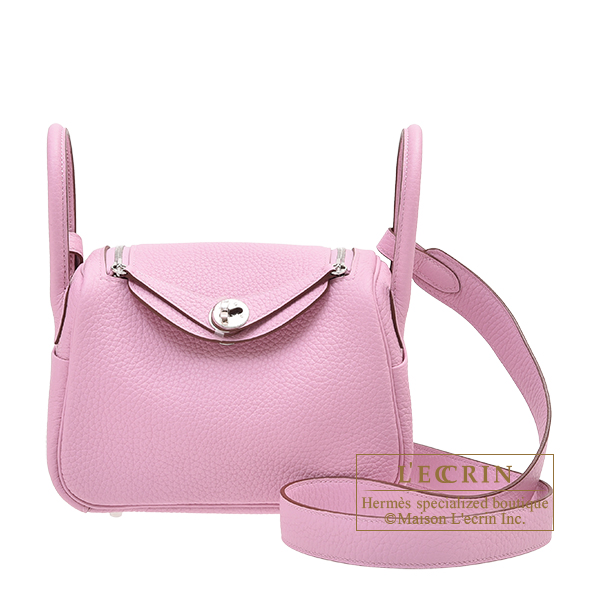 Hermes, Bags, Herms Mini Lindy In Mauve Sylvestre