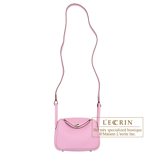 Hermes, Bags, Herms Mini Lindy In Mauve Sylvestre