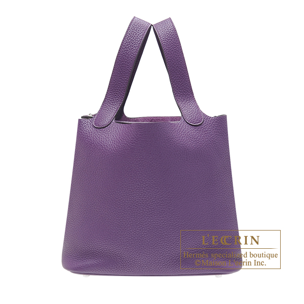 Hermes　Picotin Lock bag 22/MM　Ultraviolet　Clemence leather　Silver hardware