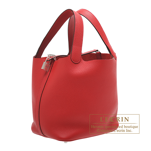 Hermes Picotin 22 MM Rouge Casaque Clemence