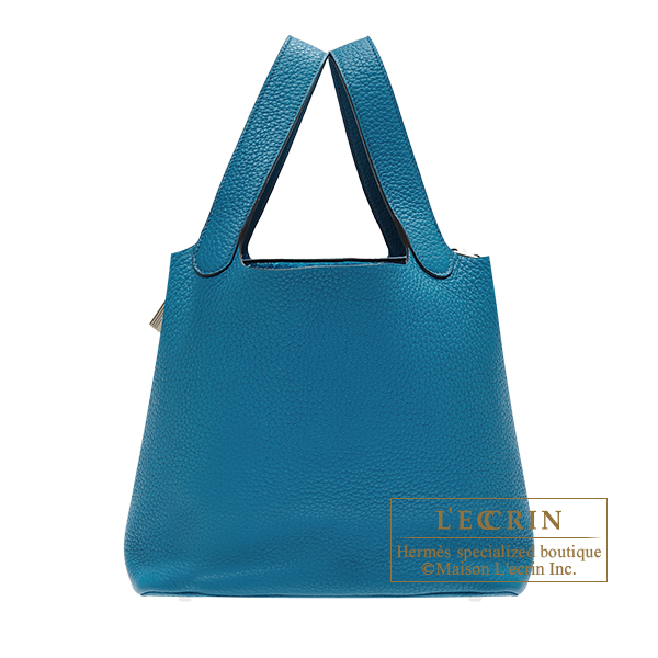 Hermes　Picotin Lock bag 22/MM　Blue izmir　Clemence leather　Silver hardware