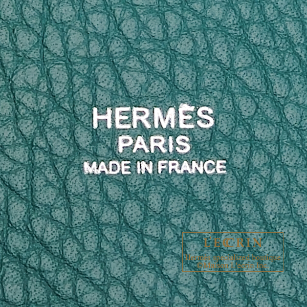 Hermes Picotin Lock 18 Bag In Malachite Clemence Leather 