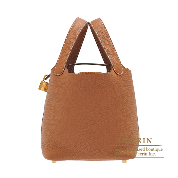 Hermes Picotin Lock bag 18 PM Gold Clemence leather Gold hardware