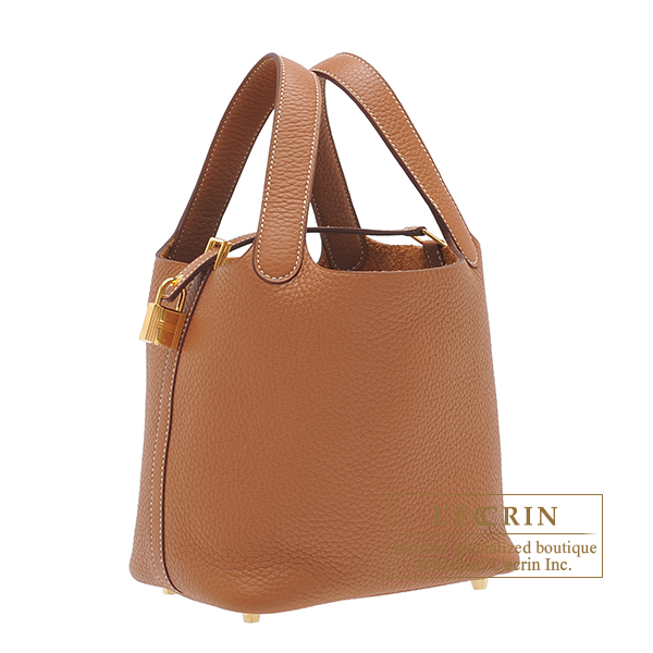 Hermes　Picotin Lock bag PM　Gold　Clemence leather　Gold hardware