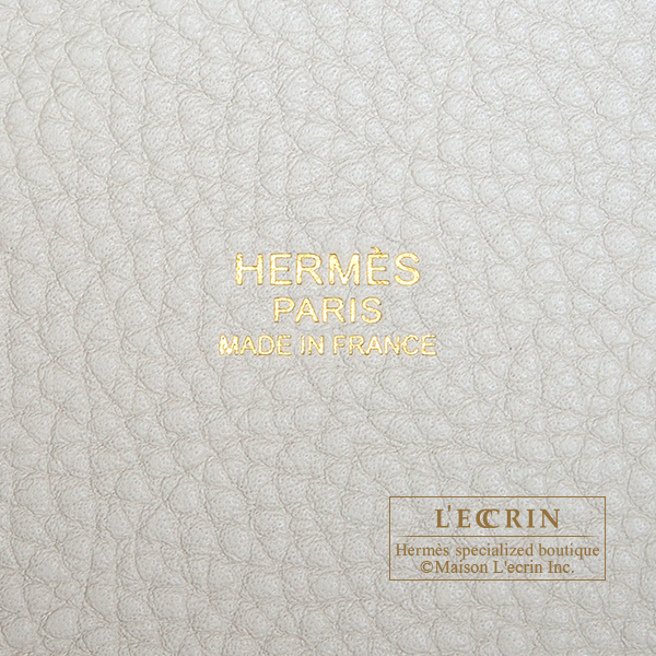 Hermes Picotin Lock Bag 18 In Beton Clemence Leather And Gold Hardware –  Found Fashion