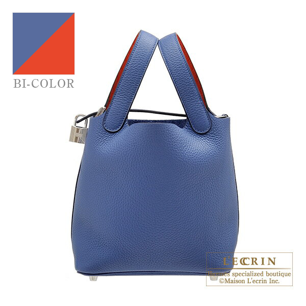 Hermes Blue Brighton Picotin Lock 18 PM Handbag