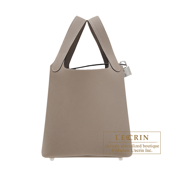 Hermes Picotin Lock bag 18/PM Gris asphalt Maurice leather