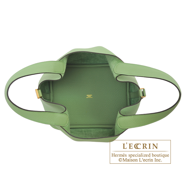 Hermes Picotin Lock 18 Vert Criquet Clemence Gold Hardware