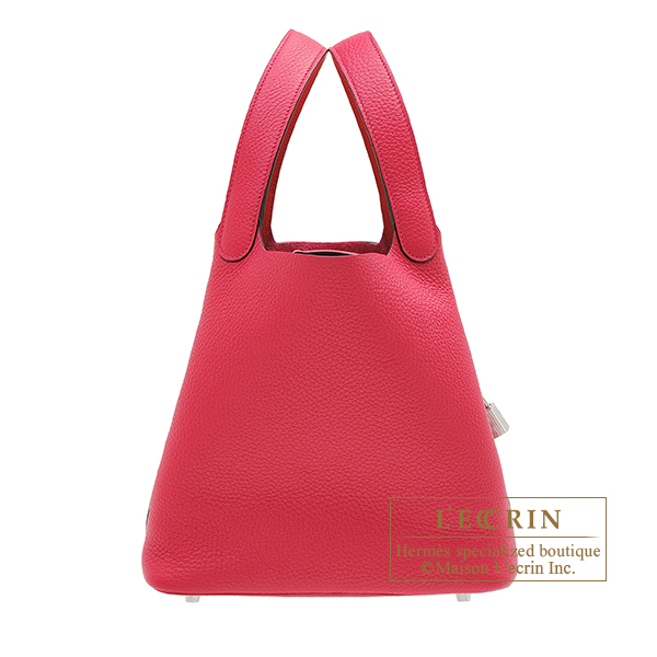 Hermes Rouge de Coeur Picotin Lock 18 PM Handbag