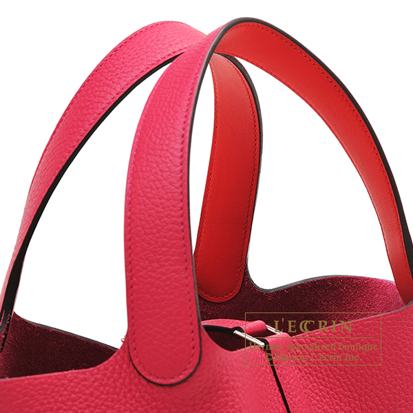 Hermes Rouge de Coeur Picotin Lock 18 PM Handbag