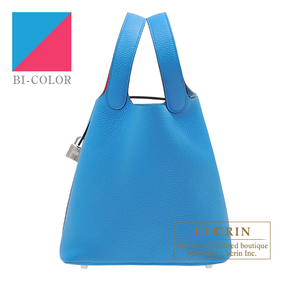 HERMES PICOTIN LOCK Eclat MM Clemence leather/Swift leather Blue frida –  BRANDSHOP-RESHINE