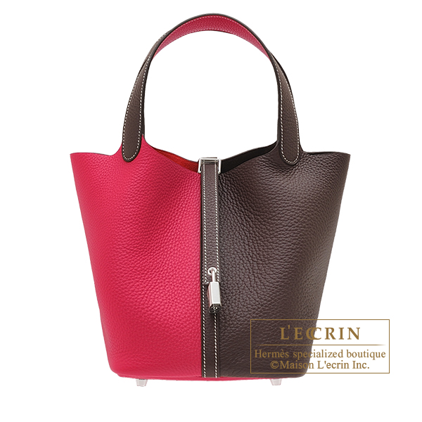 Hermès Borsa Picotin Lock 18 Rouge Sellier Silver Hardware – Coco Approved  Studio