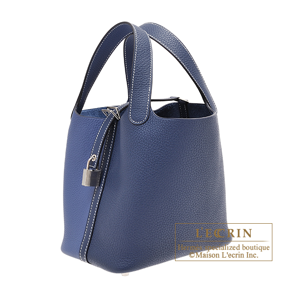 Hermes Lindy 26 Blue Saphir Bi-color Clemence