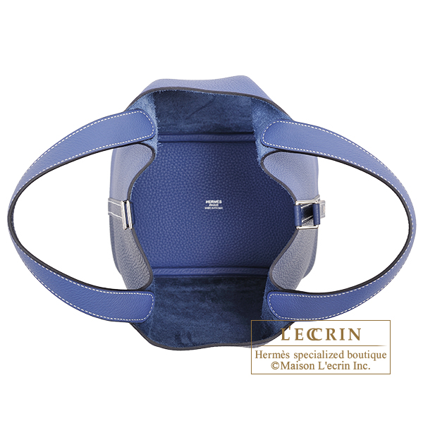 Hermes Blue Brighton Picotin Lock 18 PM Handbag