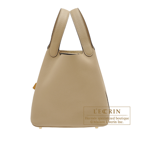 Hermes Picotin22 trench clemence gold hardware