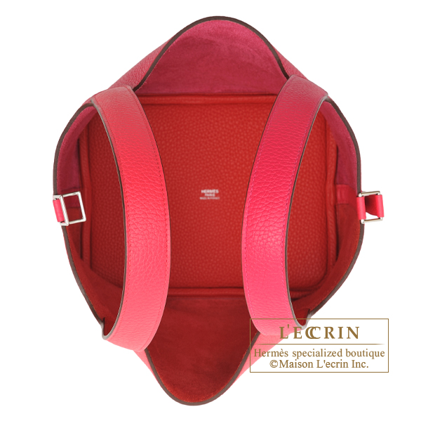 Hermes Picotin Lock casaque 2 bag PM Rouge coeur/ Rose extreme