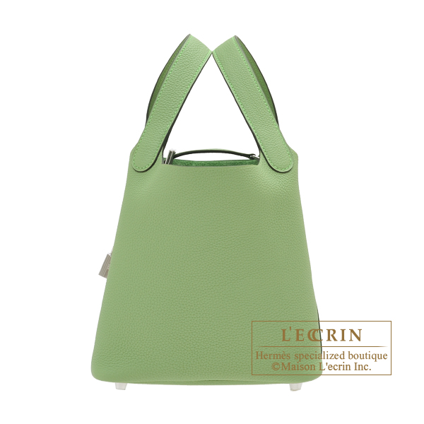 Hermès Picotin Micro Ostrich Vert Criquet