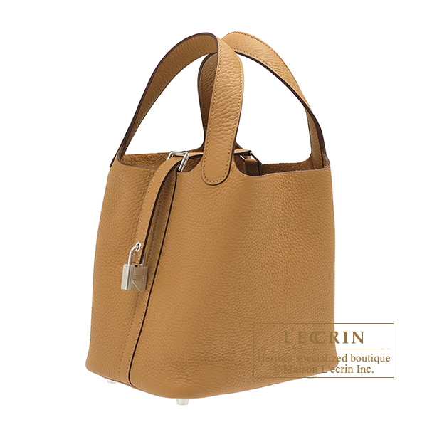 HERMES Picotin Lock 18 4B Biscuit Taurillion Clemence Gold Hardware (U –  AYAINLOVE CURATED LUXURIES