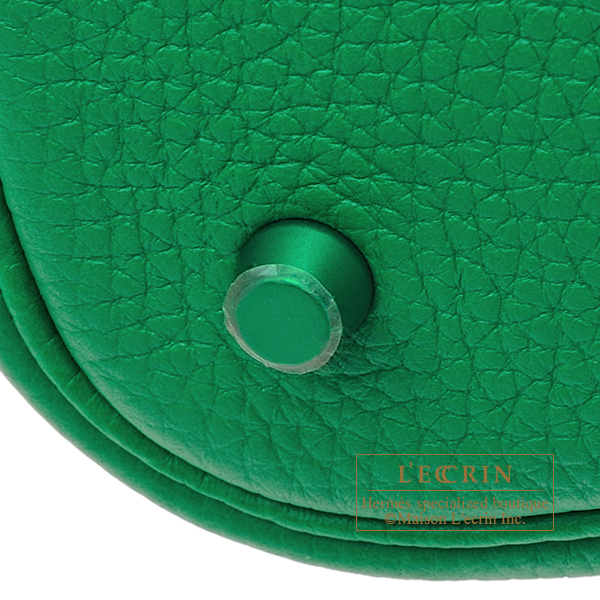 Hermes Picotin Lock Monochrome bag MM So-green Bambou Clemence leather  Green hardware