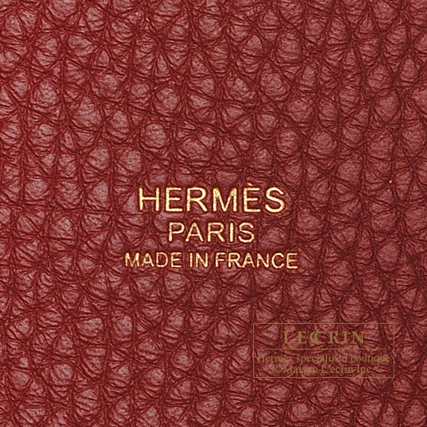 rouge grenat hermes picotin