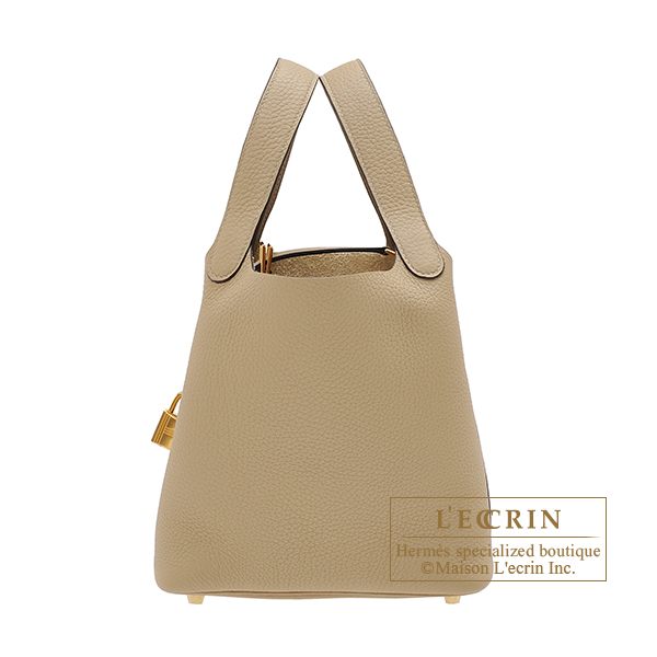 Hermes　Picotin Lock bag PM　Trench　Clemence leather　Gold hardware