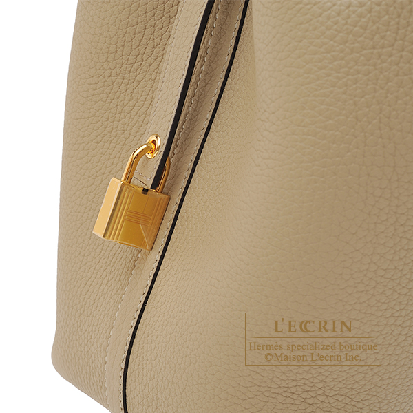 Hermes Picotin Lock bag GM Trench Clemence leather Silver hardware