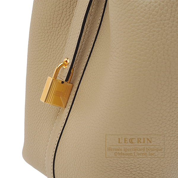 Hermes Picotin Lock bag PM Trench Clemence leather Silver hardware