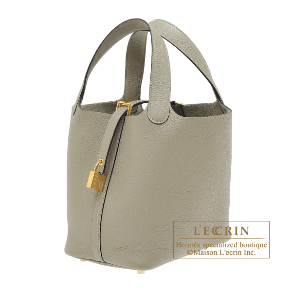 Hermes Sauge Taurillon Clemence Leather Picotin Lock 22 Bag Hermes