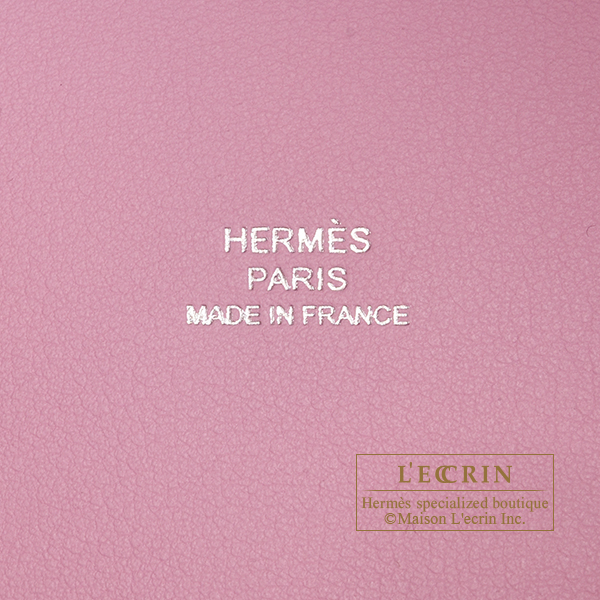 Hermes Pink Mauve Sylvestre Swift Leather Lucky Daisy Picotin Lock