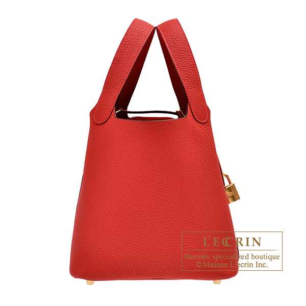 HERMES PICOTIN 18 MINI BAG RED VERMILLON 