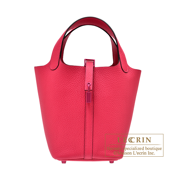 Hermes　Picotin Lock Monochrome bag 18/PM　So-pink　Rose mexico　Clemence leather　Pink hardware
