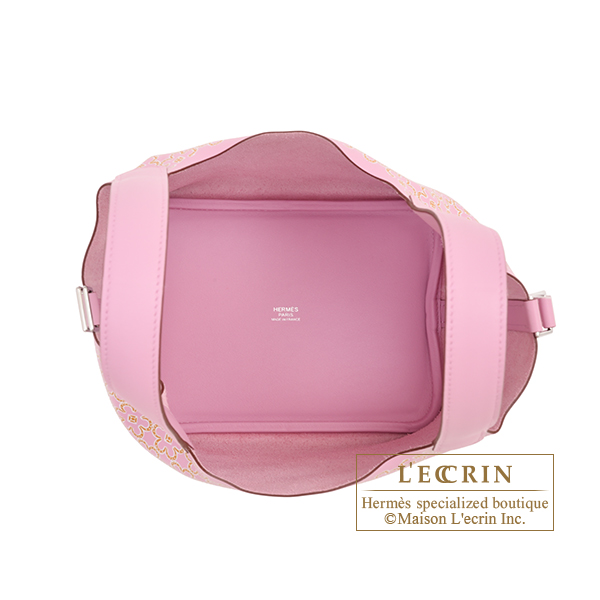 Hermès Picotin Lock 18 'Lucky Daisy' Mauve Sylvestre, Cuivre, White Sw