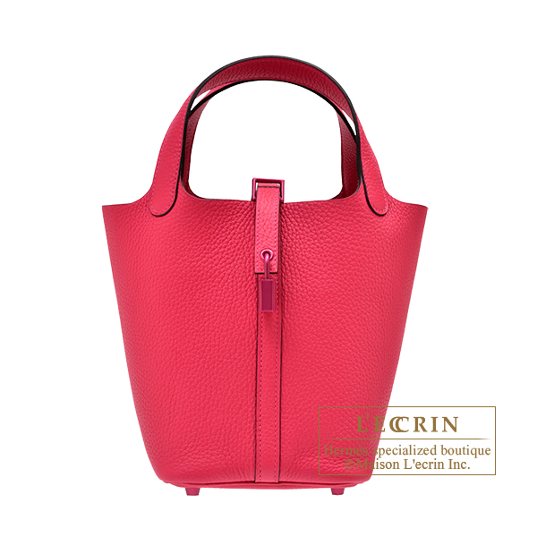 Hermes　Picotin Lock Monochrome bag 18/PM　So-pink　Rose mexico　Clemence leather　Pink hardware