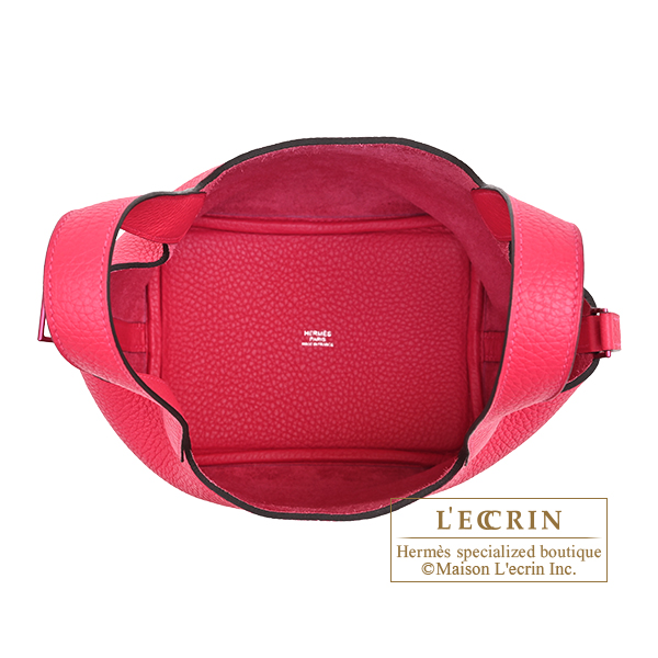 Hermes Picotin Lock Monochrome bag 18/PM So-pink Rose mexico Clemence leather Pink hardware