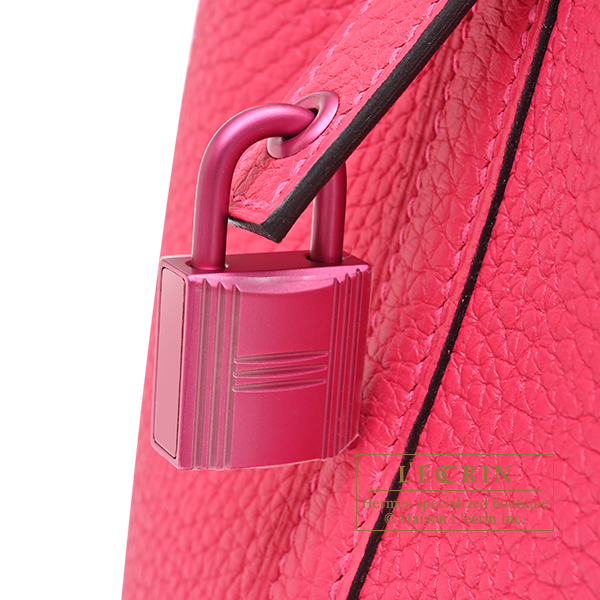 Hermes Picotin Lock Monochrome bag 18/PM So-pink Rose mexico Clemence leather Pink hardware