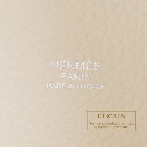 Hermes Picotin Lock bag 18/PM Nata Clemence leather Silver hardware