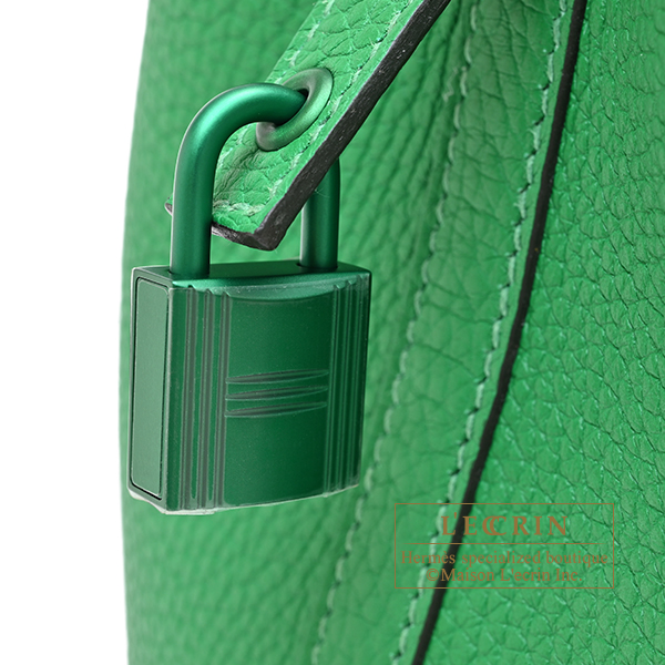Hermes Picotin Lock Monochrome bag 18/PM So-green Bambou Clemence leather Green hardware
