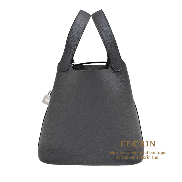 Hermes　Picotin Lock bag 22/MM　Gris misty　Clemence leather　Silver hardware