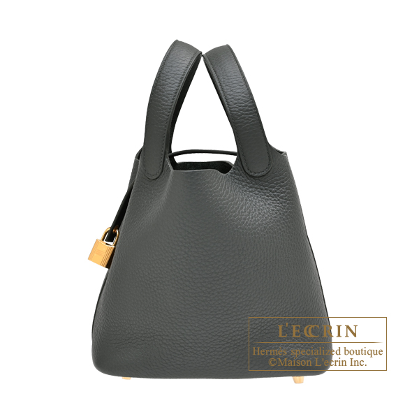 Hermes　Picotin Lock bag 18/PM　Vert mangrove　Clemence leather　Gold hardware