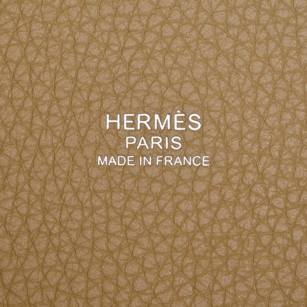 Hermes Picotin Lock bag 18/PM Dune Clemence leather Silver hardware