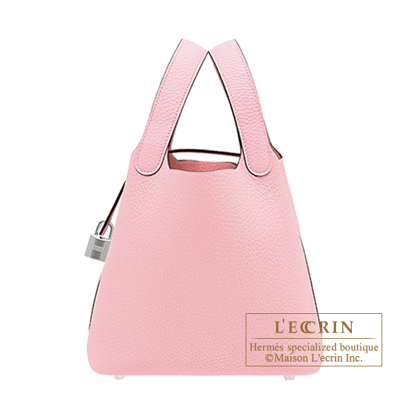 Hermes　Picotin Lock bag 18/PM　Rose sakura　Clemence leather　Silver hardware