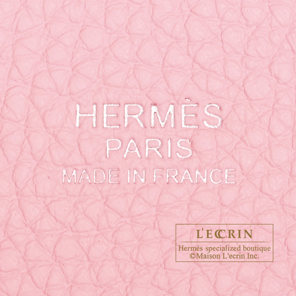 Hermes Picotin Lock bag 18/PM Rose sakura Clemence leather Silver hardware