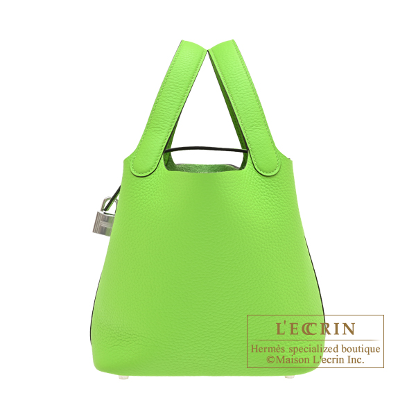 Hermes Picotin Lock bag 18/PM Granny Clemence leather Silver hardware