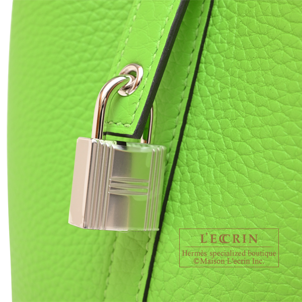 Hermes Picotin Lock bag 18/PM Granny Clemence leather Silver hardware