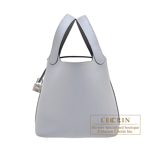 Hermes　Picotin Lock bag 18/PM　Gris pantin　Clemence leather　Silver hardware